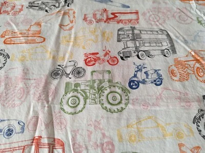 宜家双被套 Ljudlig 运输汽车拖拉机自行车飞机棉复古 — 第 1/4 张图片