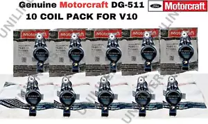 Set of 10 DG511 Motorcraft 3L3E12A366-CA Ignition Coils Fits FORD F250,350,450 - Picture 1 of 4