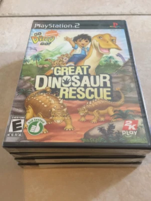Go, Diego, Go Great Dinosaur Rescue (Sony PlayStation 2, 2008) RARE PS2 NEW - Image 1 of 2