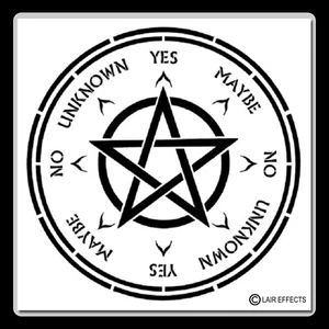 12 x 12 pollici tavola pendolo STENCIL/Template con Pentagramma Spirito Stella/Divinazione - Foto 1 di 5