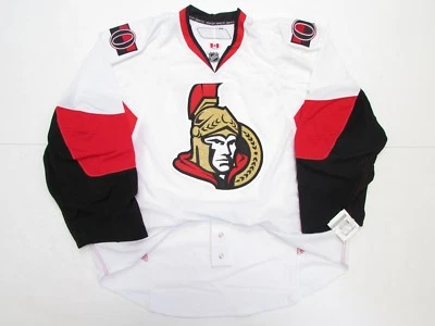 OTTAWA SENATORS AWAY AUTHENTIC TEAM ISSUED REEBOK EDGE 2.0 7287 JERSEY SIZE 58 - Image 1 of 4