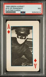 PSA 7 NEAR MINT Bruce Lee KATO 1966 Green Hornet Ace of Diamonds Playing Card - Picture 1 of 2