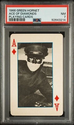 PSA 7 NEAR MINT Bruce Lee KATO 1966 Green Hornet Ace of Diamonds Playing Card - Image 1 of 2
