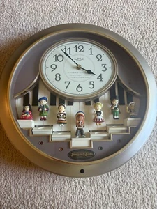 Timeless Moments "JUMPIN KIDS" Motion Musical Wall Clock W/ Moving Figurines   - Picture 1 of 3