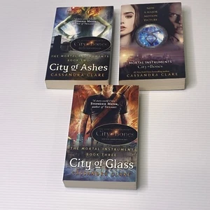 The Mortal Instruments Series 1/2/3 City of Bones/Ashes/Glass Cassandra Clare - Picture 1 of 9