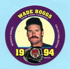 1994 King-B Jerky Seventh Annual Collector's Edition Disc # 5 Wade Boggs 