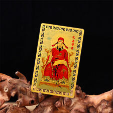 Amulet Card Wenchang Gold Card Metal Buddha Card Waterproof Portable Card Gif  q