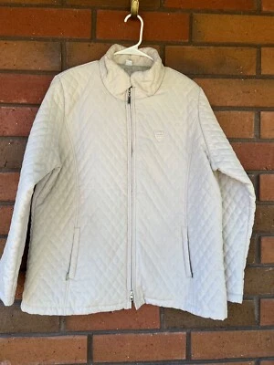 United States Tennis Association Member Jacket Quilted Womens XL Tan - Image 1 of 4