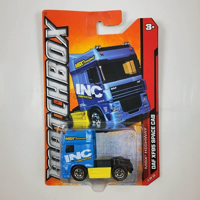 Matchbox MBX Highway 2011 Blue & Yellow DAF XF95 Space Cab Truck #88 8/10 88/120 - Image 1 of 4