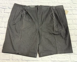 Vintage Axis Pleated Casual Cotton Shorts 56 Black NWT MSRP $70 - Picture 1 of 9