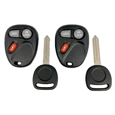 2 OEM Electronics Keyless Remote Fobs + Keys For CHEVY GMC 3B KOBUT1BT 15732803 - Image 1 of 3