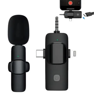 Mini Mic Lavalier Mikrofon Ansteckmikrofon Handy Live Stream für iPhone/Android - Bild 1 von 16