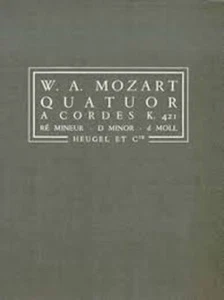 Quatuor a cordes K. 421 (Ré Mineur - D Minor - d Moll) P H. 127 Mozart, Wolfgang - Picture 1 of 1