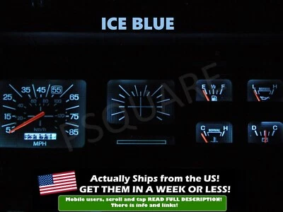 Gauge Cluster LED Dash Kit Ice Blue For Ford 80-86 F100 F150 F250 F350 Truck  - Image 1 of 2