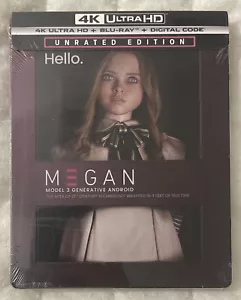 M3GAN / Megan Unrated Steelbook 4K Ultra HD + Blu-Ray + Digital Brand New Sealed - Picture 1 of 13