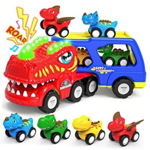 Toys for 1 2 3 4 Year Old Boys Girls, 5 in 1 Toy Trucks for Boys Age 2-3 Red - Picture 1 of 7