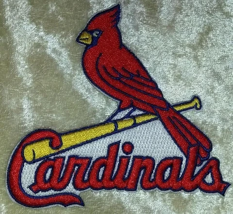 St. Louis Cardinals 3.5" Bird on Bat Iron /Sew On Embroidered Patch~FREE Ship! Cover