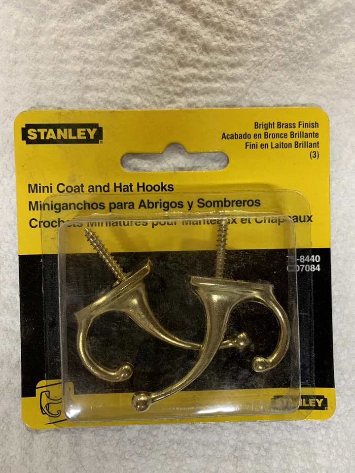 Stanley Hardware Mini Coat & Hat Hook 758440