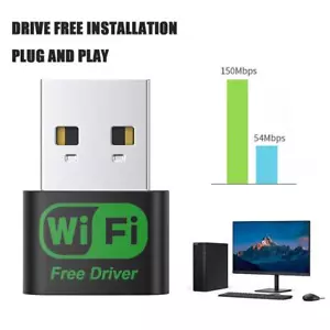 1* USB WiFi Bluetooth Adapter 150Mbps Dual Band 2.4Ghz Receiver Network E9H7 - Picture 1 of 6