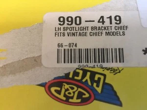 J&P Cycles RH Spotlight bracket fits vintage chief 990-418 - Picture 1 of 4
