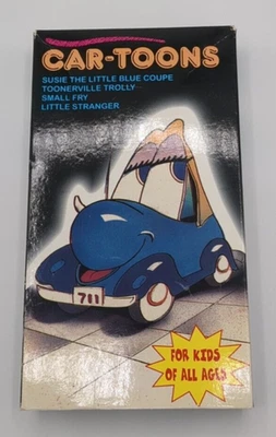 Car-Toons VHS 4 Classic Cartoons Cd Video Susie The Little Blue Coupe Tested - Image 1 of 4