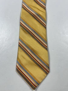 Robert Talbott Best Of Class Yellow Striped Silk Tie - Picture 1 of 3