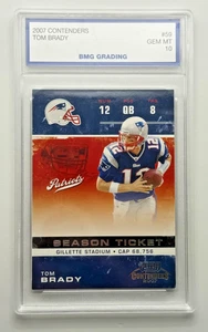 2007 Playoff Contenders Football #59 Tom Brady BMG GEM MT 10 - Picture 1 of 2
