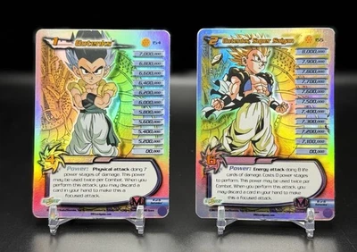 Dragon Ball Z DBZ CCG Score Super Saiyan Gotenks 154 155 Uber Rare 7 Star Pair - Image 1 of 4