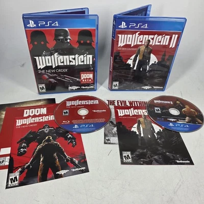 Lot of 2 Wolfenstein: The New Order and II 2: The New Colossus PS4 - CIB Tested - Image 1 of 4