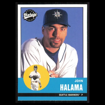 John Halama #62 2001 Upper Deck Vintage Seattle Mariners Baseball Card MLB NM - Image 1 of 3