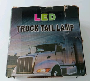 Pair Of LED Truck Tail Lights Round - Picture 1 of 5
