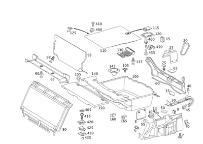 Capa genuína Mercedes-Benz 211-693-01-33 - Imagem 1 de 2