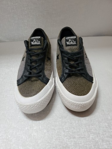 Scarpe sneakers basse casual donna Converse One Star Ox Woolrich grigio taglia 8 uomo 6