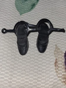 Zapatos de tacón con correa al tobillo Barbie Superstar de colección blandos con tiras negras - Imagen 1 de 3