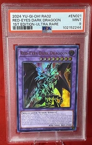 Red-Eyes Dark Dragoon 2024 YuGiOh! 1st Edition ULTRA RARE PSA 9 MINT RA02 #EN021 - Picture 1 of 3