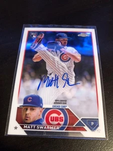 2023 Topps Chrome - Rookie Autographs Matt Swarmer #RA-MS (AU, RC) - Bild 1 von 2
