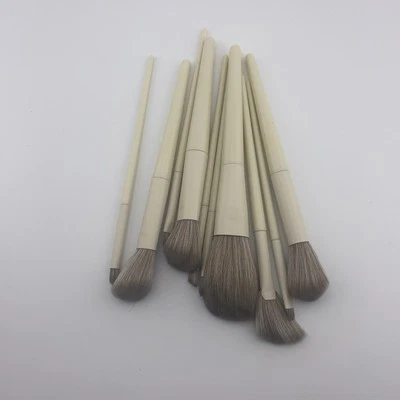 Juego de herramientas de brochas de maquillaje profesional sombra de ojos rubor cosmético polvo base kit (8 piezas) Foto 1 de 4