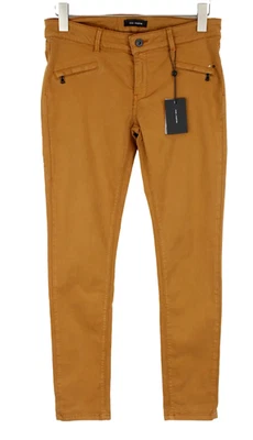 Cop Copine Saya Pantalon Femmes ( Ue ) 42 Coupe Skinny Extensible Zip Fly Marron - Photo 1/4