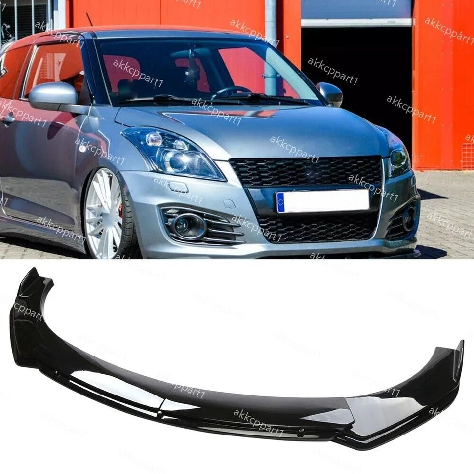 Glossy For Suzuki Swift FWD III FZ,NZ Lower Front Bumper Lip Spoiler Splitter