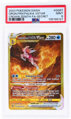 2023 Pokemon Sword and Shield Crown Zenith Origin Forme Palkia Vstar PSA 9 - Image 1 of 2
