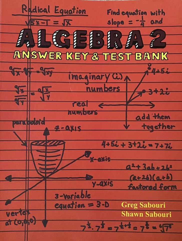 Teaching Textbooks: Algebra 2 Answer Key & Test Bank Greg & Shawn Sabouri 2004 - Image 1 of 1