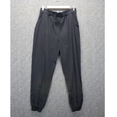 Pantalones de chándal elásticos de tiro alto Lululemon negros para mujer 10 LW5CV4S Foto 1 de 4