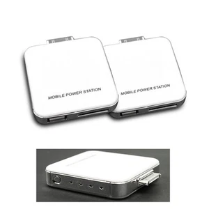 2X 2200MAH PORTABLE EXTERNAL WHITE BATTERY CHARGER USB IPHONE 4S 4 3GS IPOD NANO - Photo 1 sur 1