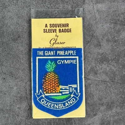 NIP Vintage Giant Pineapple GYMPIE Queensland Australia Embroidered Patch Badge - image 1 of 2