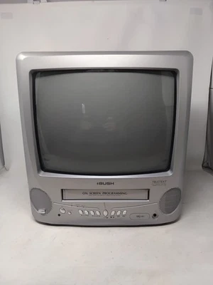 Bush BTV180TSIL/VA - 14 inch CRT Television VHS Combi - Tested and working - Image 1 of 4
