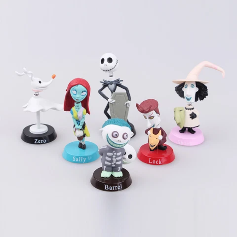 6PCS Jack Skellington Sally:Nightmare Before Christmas Action Figure Kids Toy Cover