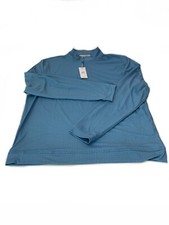 Southern Tide Pine RIdge Cruiser Q Zip Pullover Men's Large Atlantic Blue