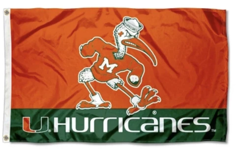 Miami Hurricanes 3x5 Ft banner Cover