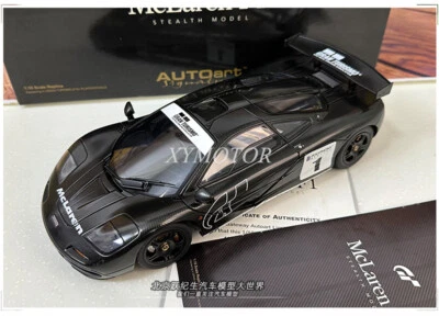 AUTOart 1:18 MCLAREN F1 GT5 1# Carbon fiber Diecast Model Car Gifts Collection - Image 1 of 4