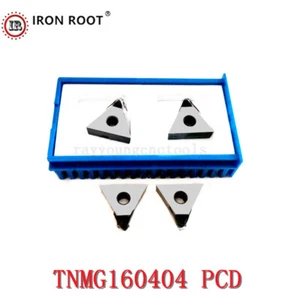 10pcs TNMG160404 PCD Diamond Blade External Turning Blade CNC Metal Turning Tool - Picture 1 of 6